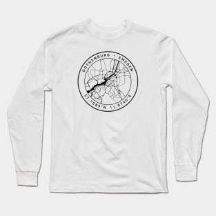 Gothenburg Map Long Sleeve T-Shirt